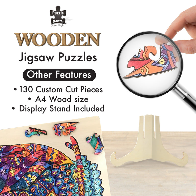 Load image into Gallery viewer, 130 Piece Wooden Jigsaw Puzzle, Owl
