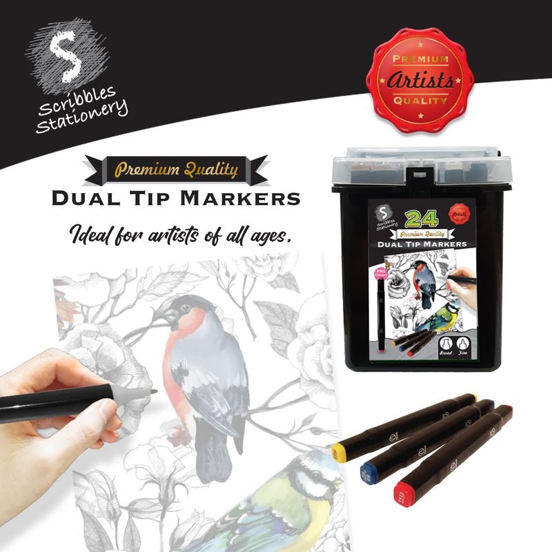 Load image into Gallery viewer, 24 Piece Dual Markers