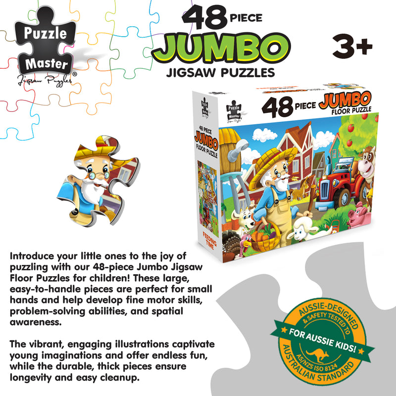 Load image into Gallery viewer, 48 Piece Jumbo Floor Puzzle Farmyard Friends