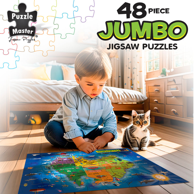 Load image into Gallery viewer, 48 Piece Jumbo Floor Puzzle Aussie Map