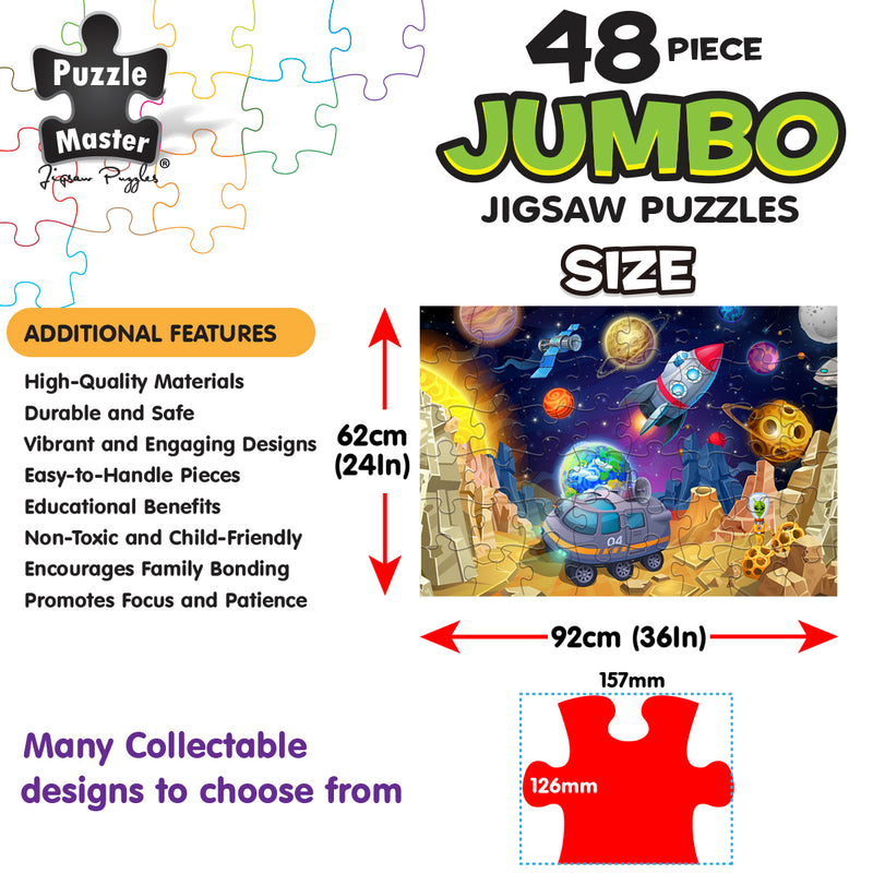Load image into Gallery viewer, 48 Piece Jumbo Floor Puzzle Space Explorer
