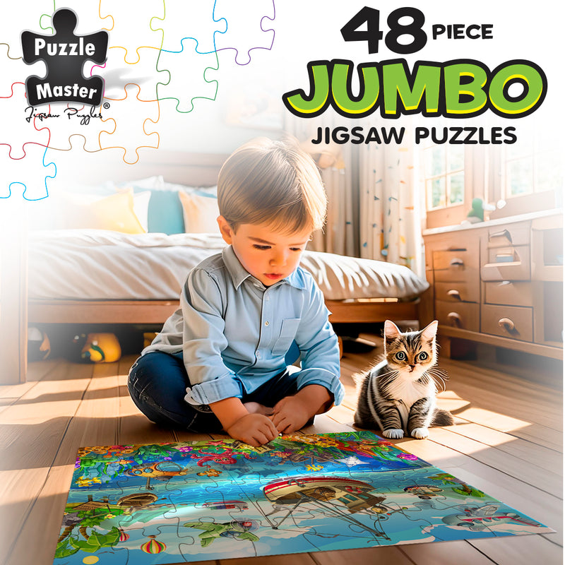 Load image into Gallery viewer, 48 Piece Jumbo Floor Puzzle Fishermans Wharf