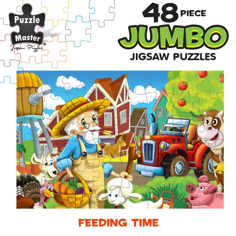 Load image into Gallery viewer, 48 Piece Jumbo Puzzles Feeding Time