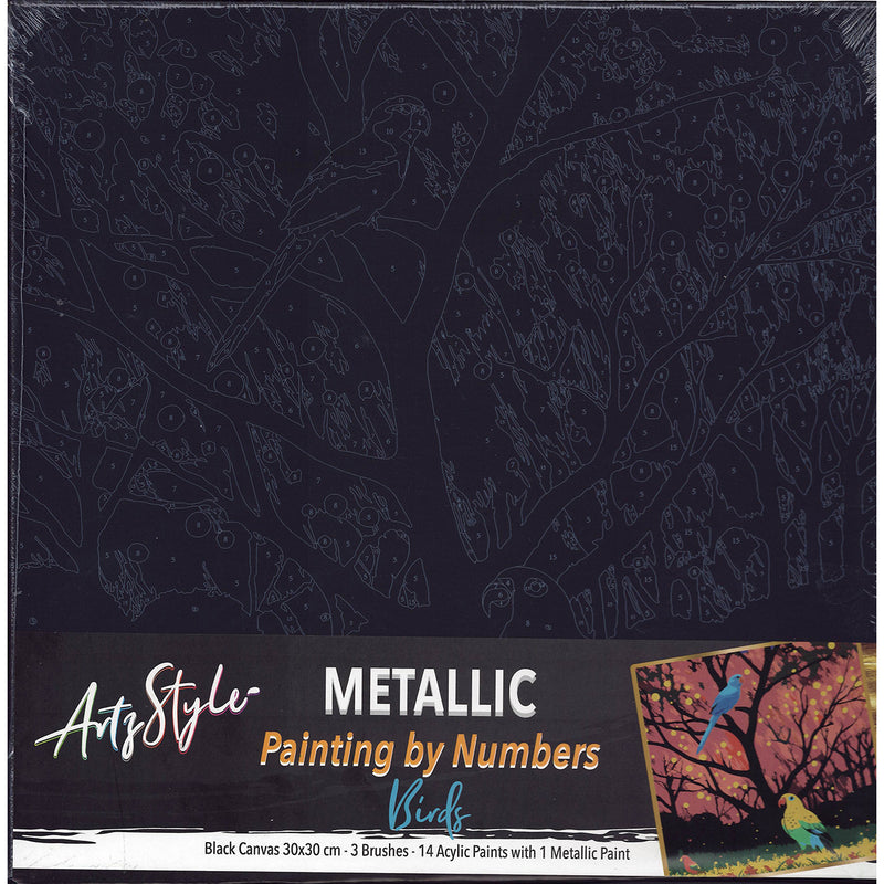 Load image into Gallery viewer, Metallic Paint By Number Bird