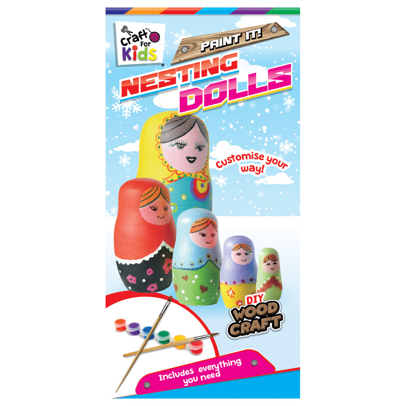 Load image into Gallery viewer, Paint Your Own Wooden Nesting Dolls