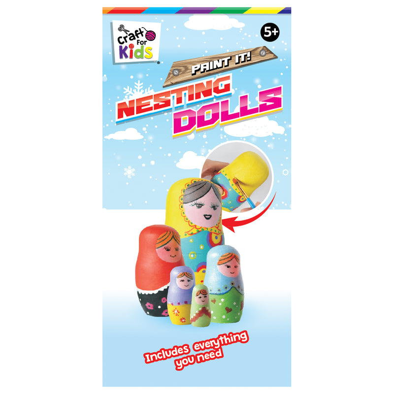 Load image into Gallery viewer, Paint Your Own Wooden Nesting Dolls