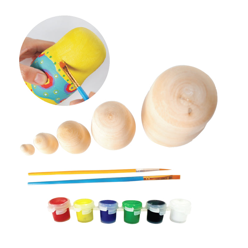 Load image into Gallery viewer, Paint Your Own Wooden Nesting Dolls