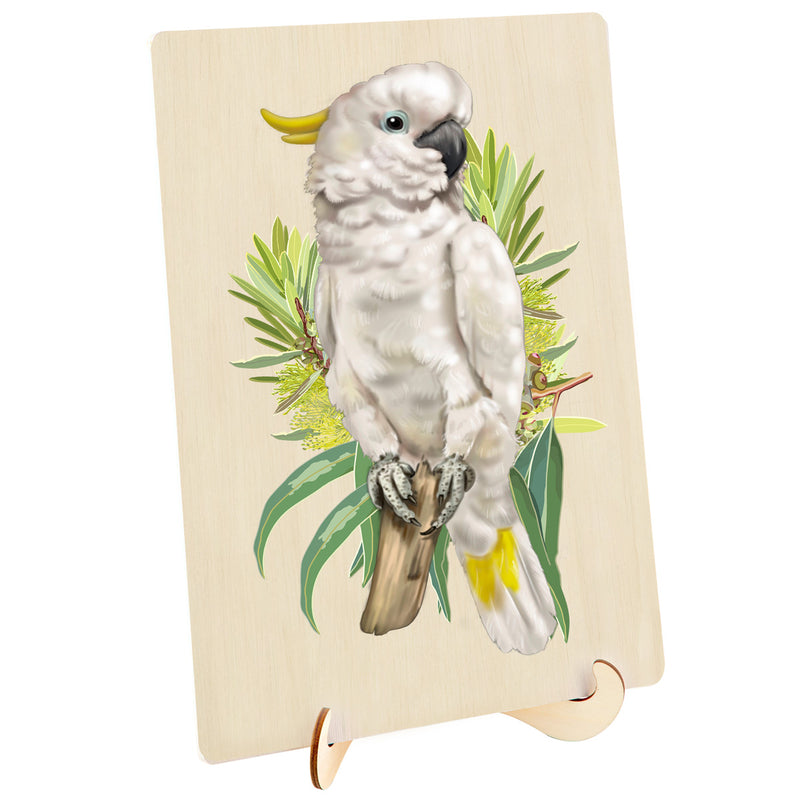 Load image into Gallery viewer, 133 Piece Wooden Jigsaw Puzzle, Cockatoo (A3 Series)

