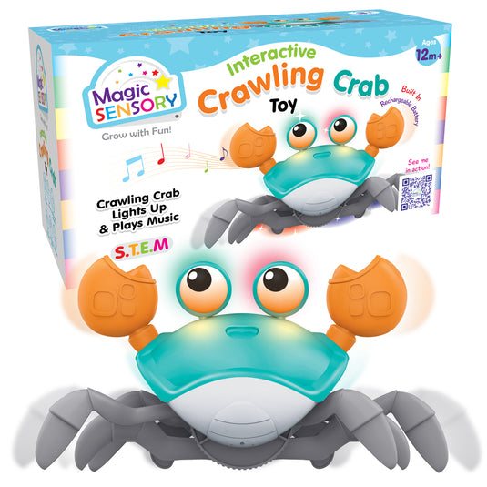 Interactive Crawling Crab (Blue)