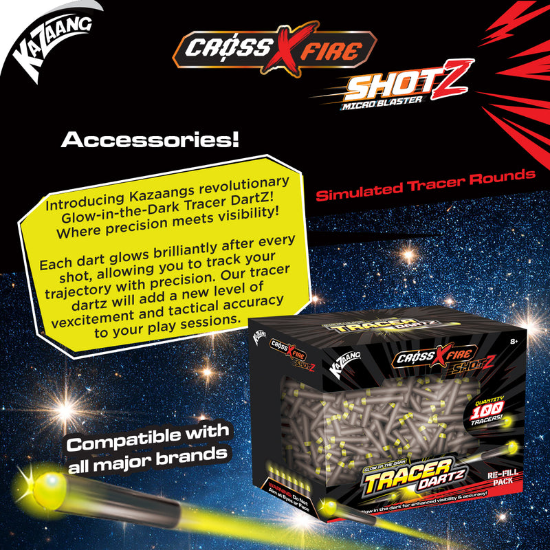 Load image into Gallery viewer, ShotZ Tracer DartZ 100 Piece Re-fill Pack