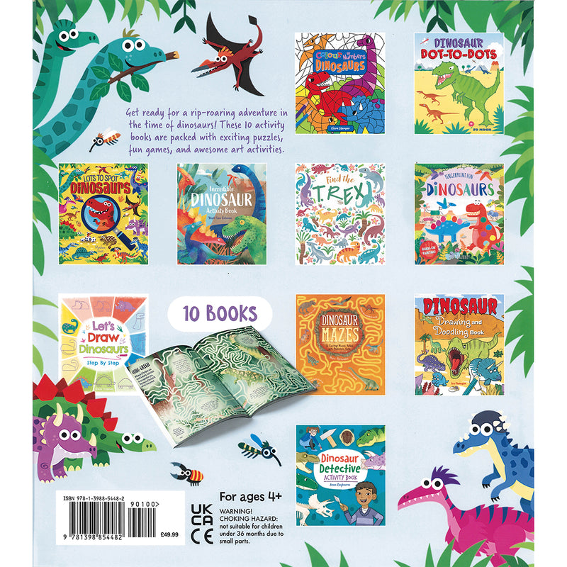 Load image into Gallery viewer, Roarsome Dinosaur 10 Book Activity Pack