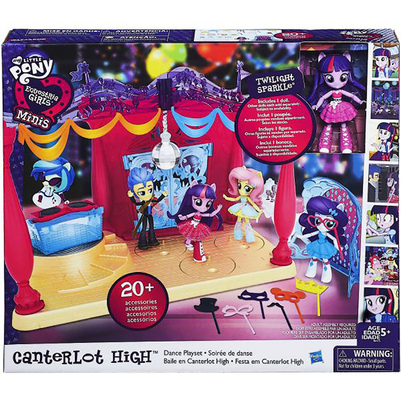 Load image into Gallery viewer, Hasbro My Little Pony Equestria Girls Minis Canterlot High Dance Playset With Doll
