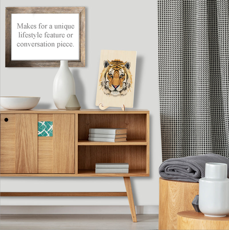 Load image into Gallery viewer, 130 Piece Wooden Jigsaw Puzzle Tiger