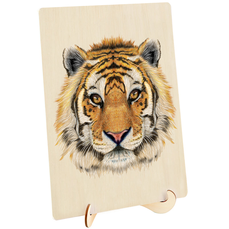 Load image into Gallery viewer, 130 Piece Wooden Jigsaw Puzzle Tiger