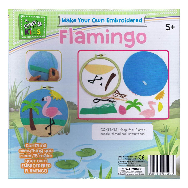 Load image into Gallery viewer, Make Your Own Embroidered Flamingo