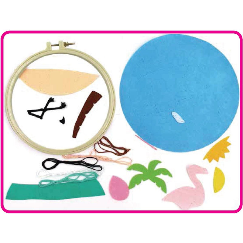 Load image into Gallery viewer, Make Your Own Embroidered Flamingo