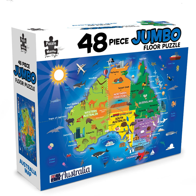Load image into Gallery viewer, 48 Piece Jumbo Floor Puzzle Aussie Map