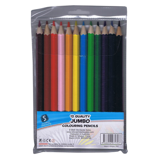 12 Jumbo Colouring Pencils