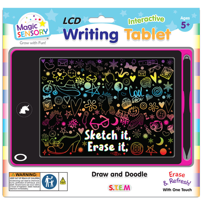 Interactive LCD Writing Tablet - Pink Unicorn