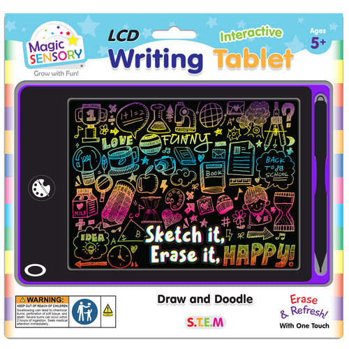 Interactive LCD Writing Tablet - Purple Art
