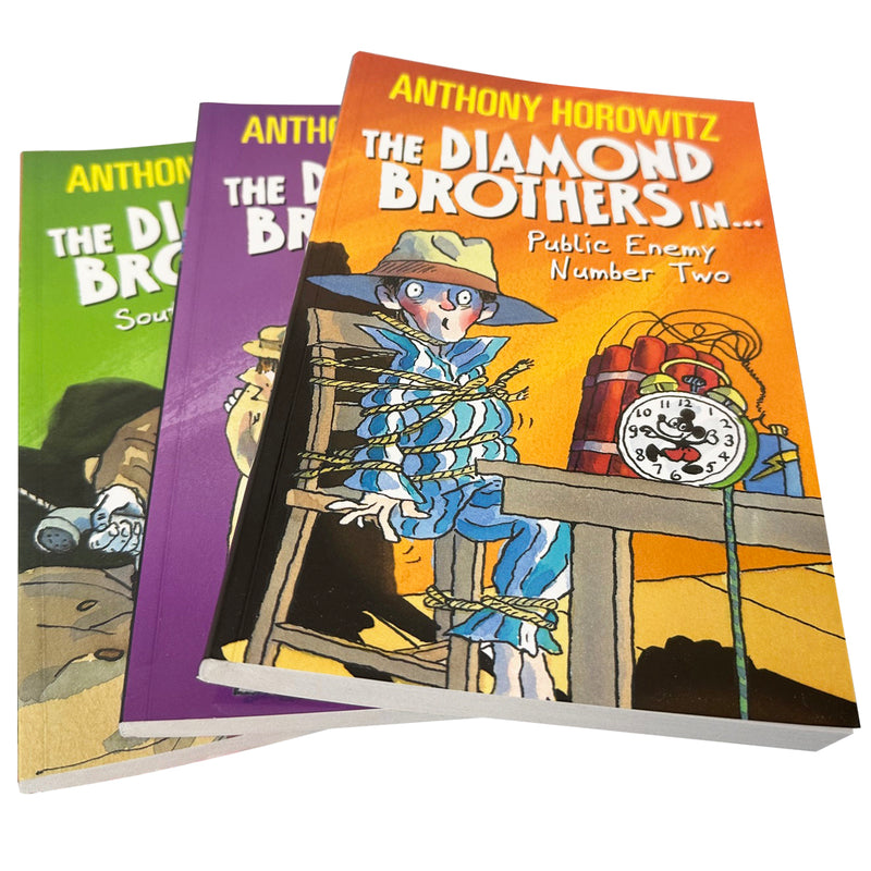 Load image into Gallery viewer, The Anthony Horowitz Diamond Brothers Collection 3 Book Set
