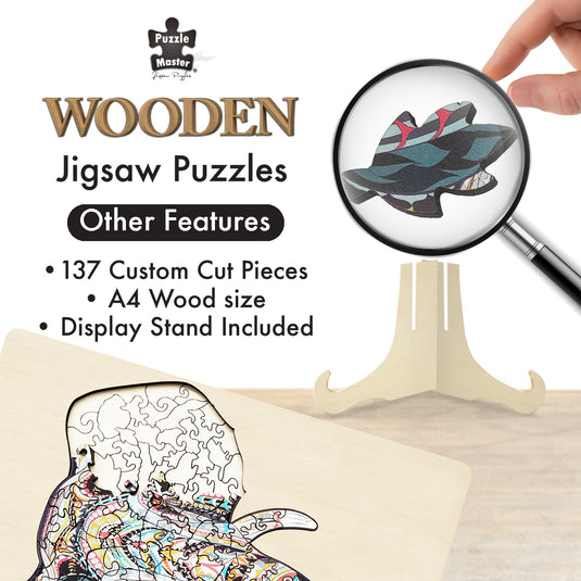 137 Piece Wooden Jigsaw Puzzle, Elephant