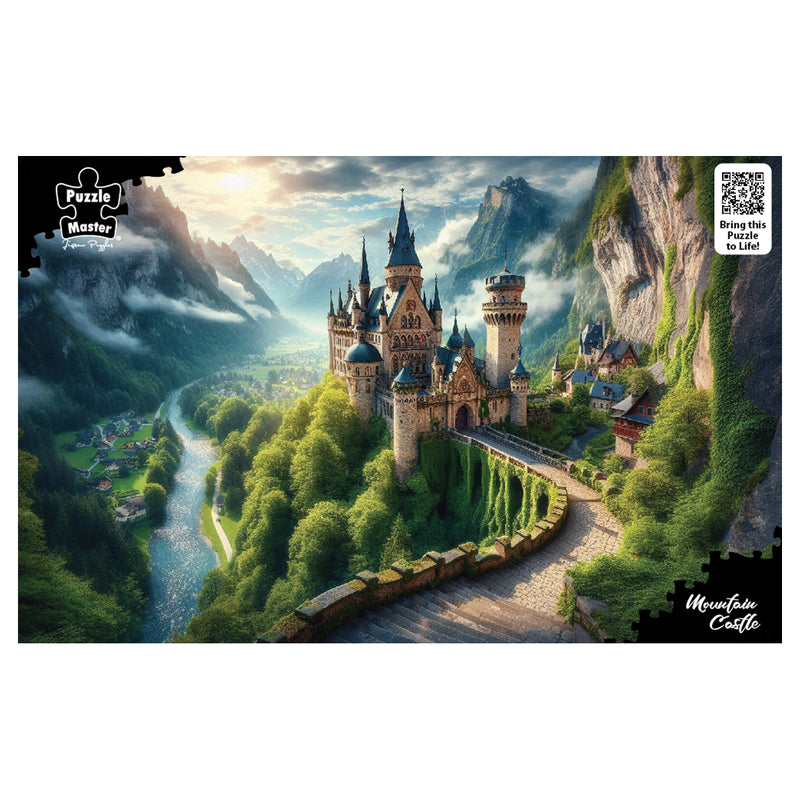 将图像加载到画廊查看器中，Mountain Castle

