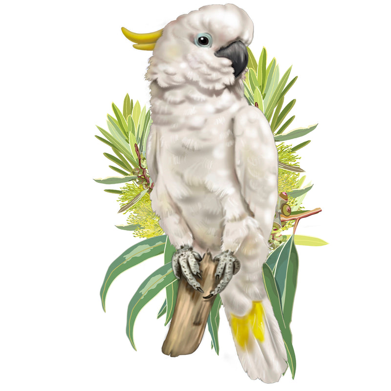 Load image into Gallery viewer, 128 Piece Wooden Jigsaw Puzzle, Cockatoo
