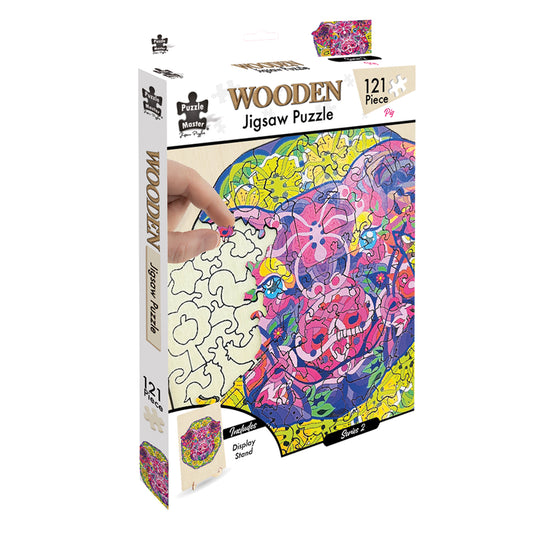 121 Piece Wooden Jigsaw Puzzle, Pig