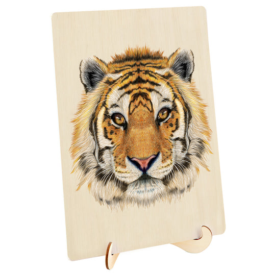 130 Piece Wooden Jigsaw Puzzle, Tiger (A3 Series)