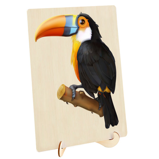 128 Piece Wooden Jigsaw Puzzle, Toucan