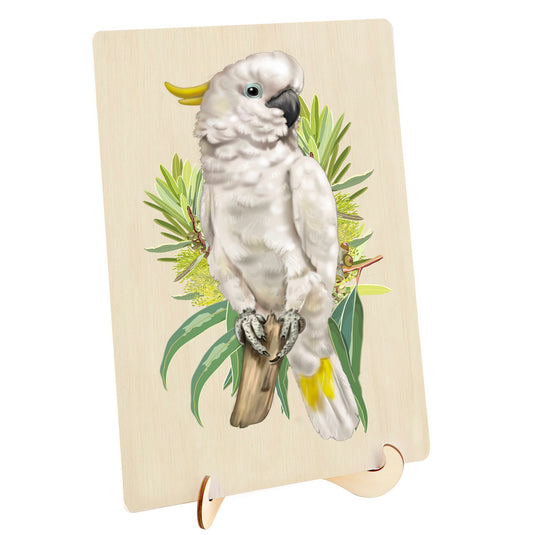 128 Piece Wooden Jigsaw Puzzle, Cockatoo