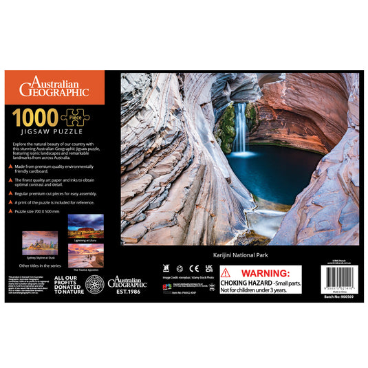 Australian Geographic 1000 Piece Jigsaw: Karijini National Park