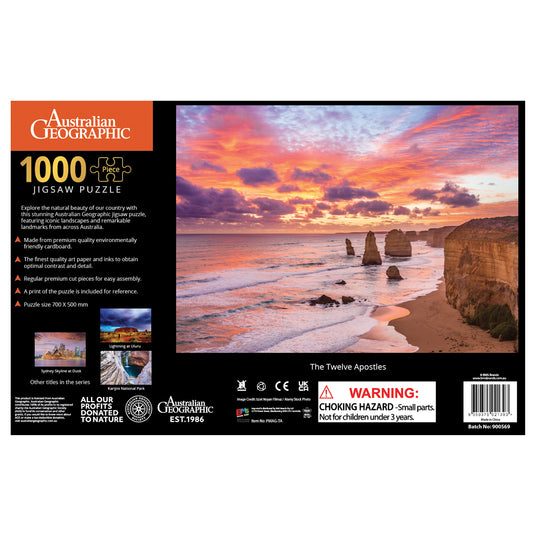 Australian Geographic 1000 Piece Jigsaw Twelve Apostles