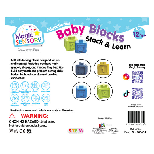 Educational Baby Blocks - Stack & Learn – BMS Brands