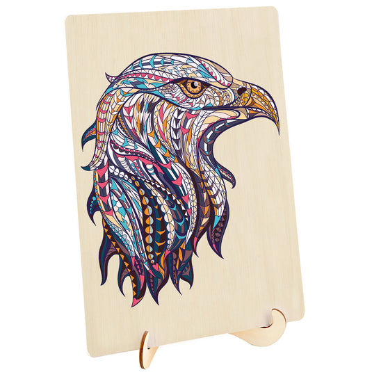 127 Piece Wooden Jigsaw Puzzle, Eagle