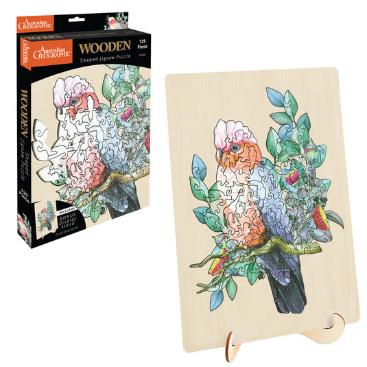 Australian Geographic 129 Piece Wooden Jigsaw Puzzle Galah