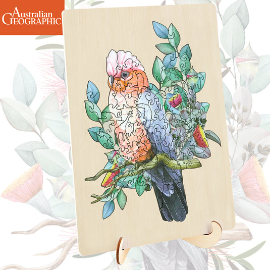 Australian Geographic 129 Piece Wooden Jigsaw Puzzle Galah