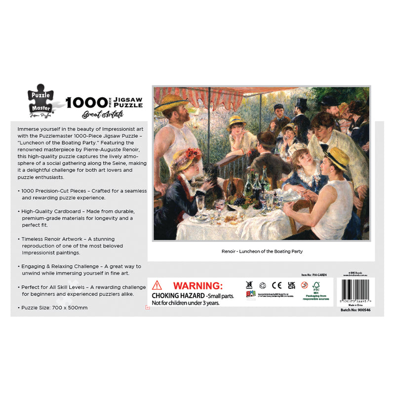 将图像加载到画廊查看器中，Great Artists 1000 Piece Puzzle - Renoir
