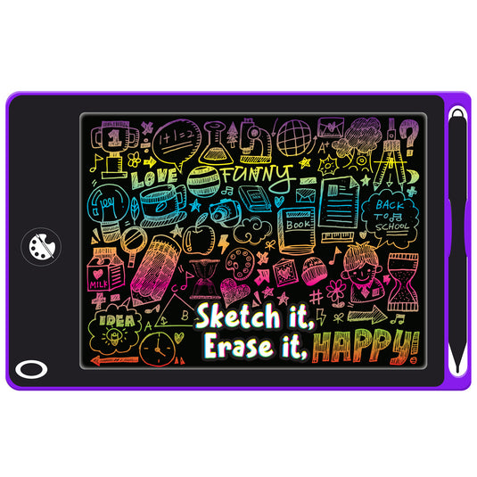 Interactive LCD Writing Tablet - Purple Art