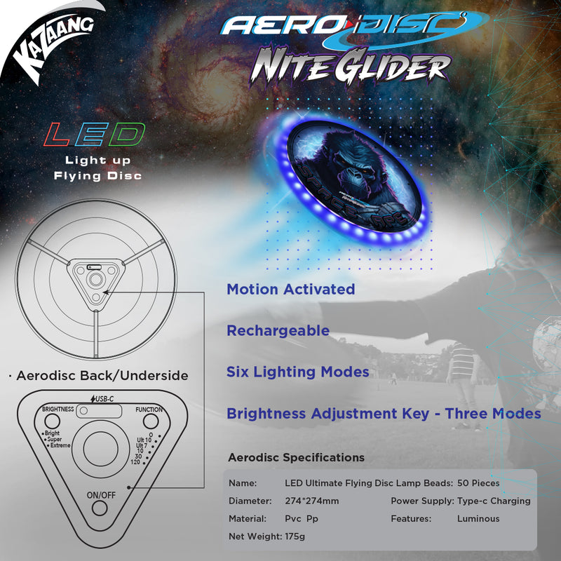 Load image into Gallery viewer, Aero Disc Nite Glider - Space Ape
