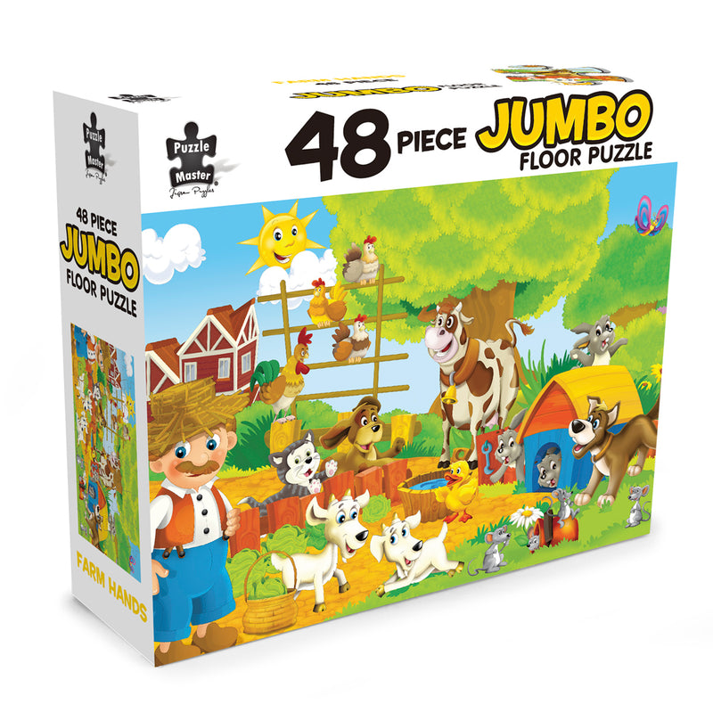 Load image into Gallery viewer, 48-Piece Jumbo Puzzles Farm Hands
