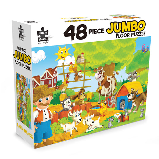 48-Piece Jumbo Puzzles Farm Hands