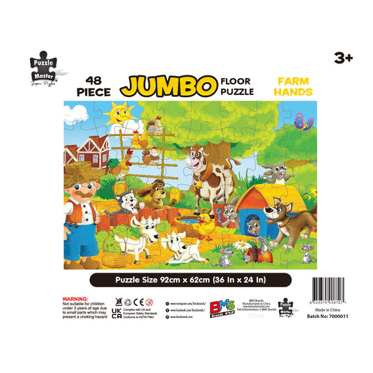 48-Piece Jumbo Puzzles Farm Hands