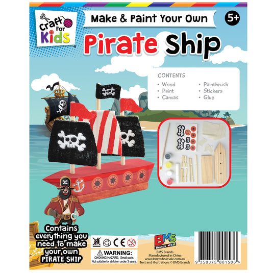 制作并涂漆您自己的海盗船