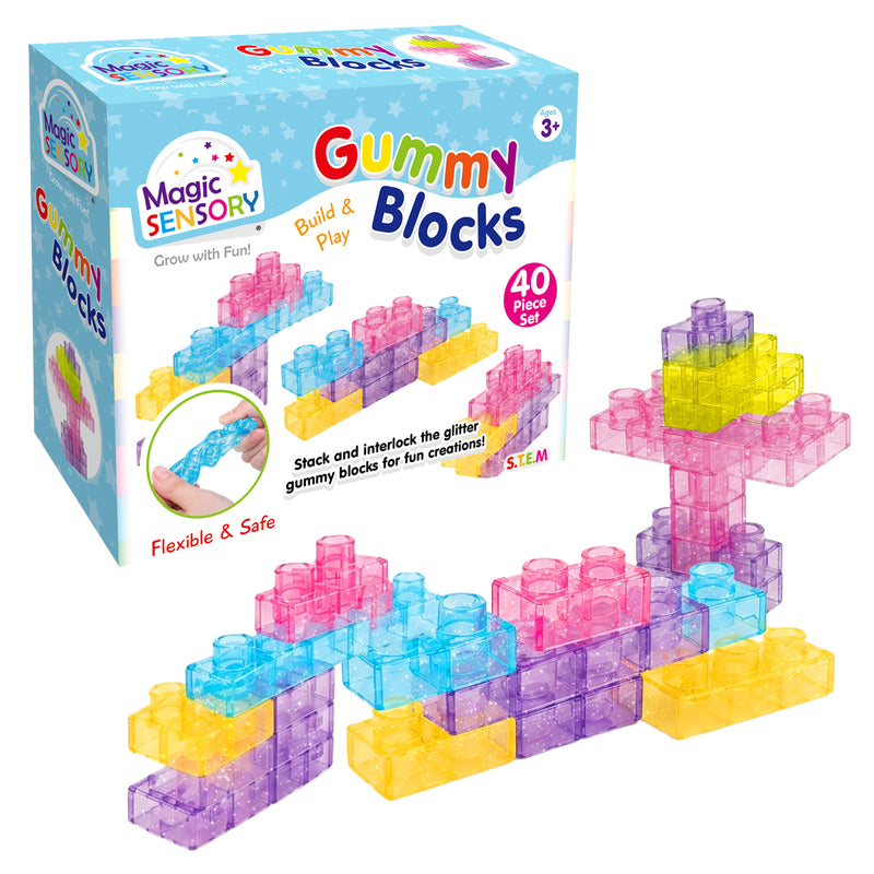 将图像加载到画廊查看器中，Gummy Blocks 40 Piece
