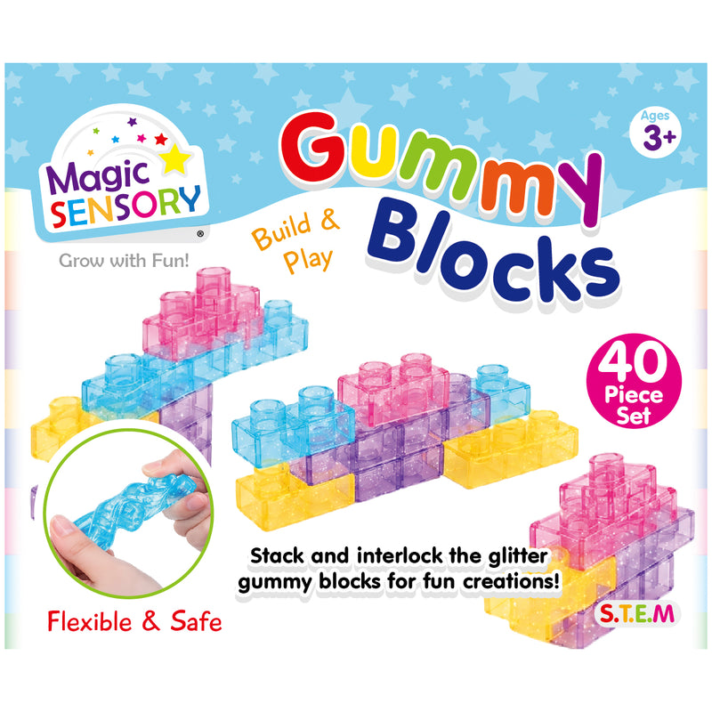 将图像加载到画廊查看器中，Gummy Blocks 40 Piece
