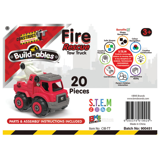 Build-ables - Fire Rescue Tow Truck