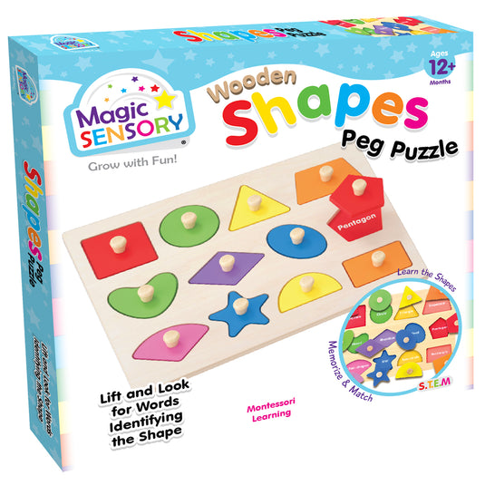 Wooden Shapes Peg Puzzle