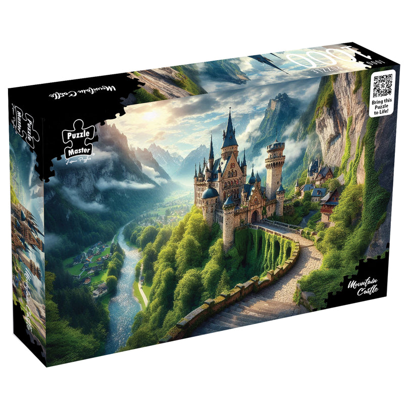 将图像加载到画廊查看器中，Mountain Castle
